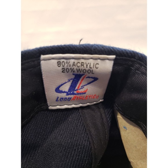 Logo Athletic Denver Broncos Wool Blend Snapback Hat Blue Orange Embroidered VTG - Picture 9 of 11